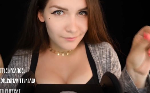 kittyklaw吃耳朵asmr，比100种触发音助眠多了