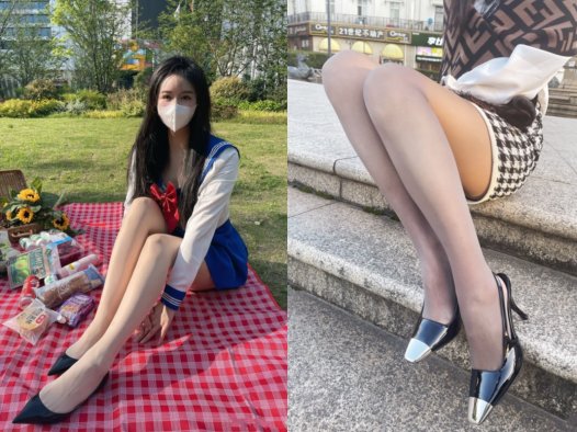 软妹小九九micokey微密照片，July芝岚的甜美裙装