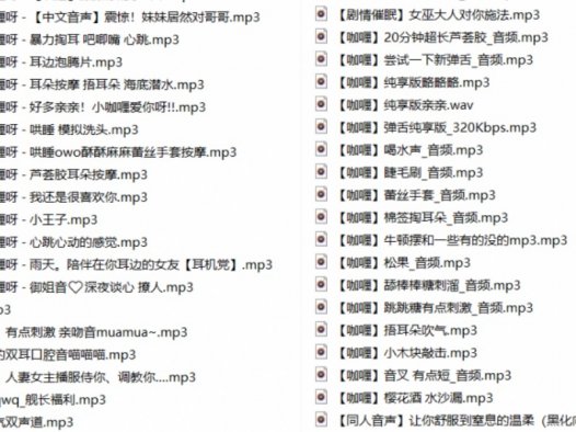 B站不要吃咖喱舰长ASMR中文音声音频汇总